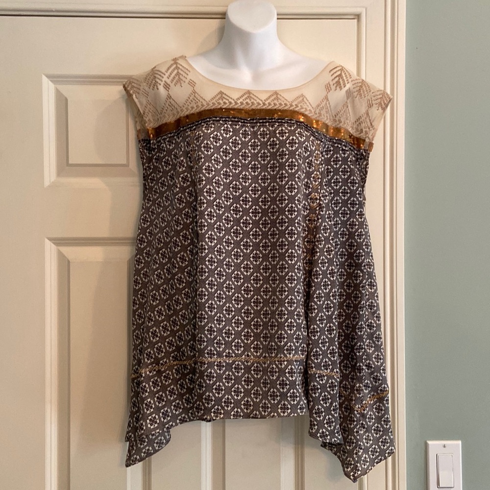 Anthropologie Floreat Top Blouse size large